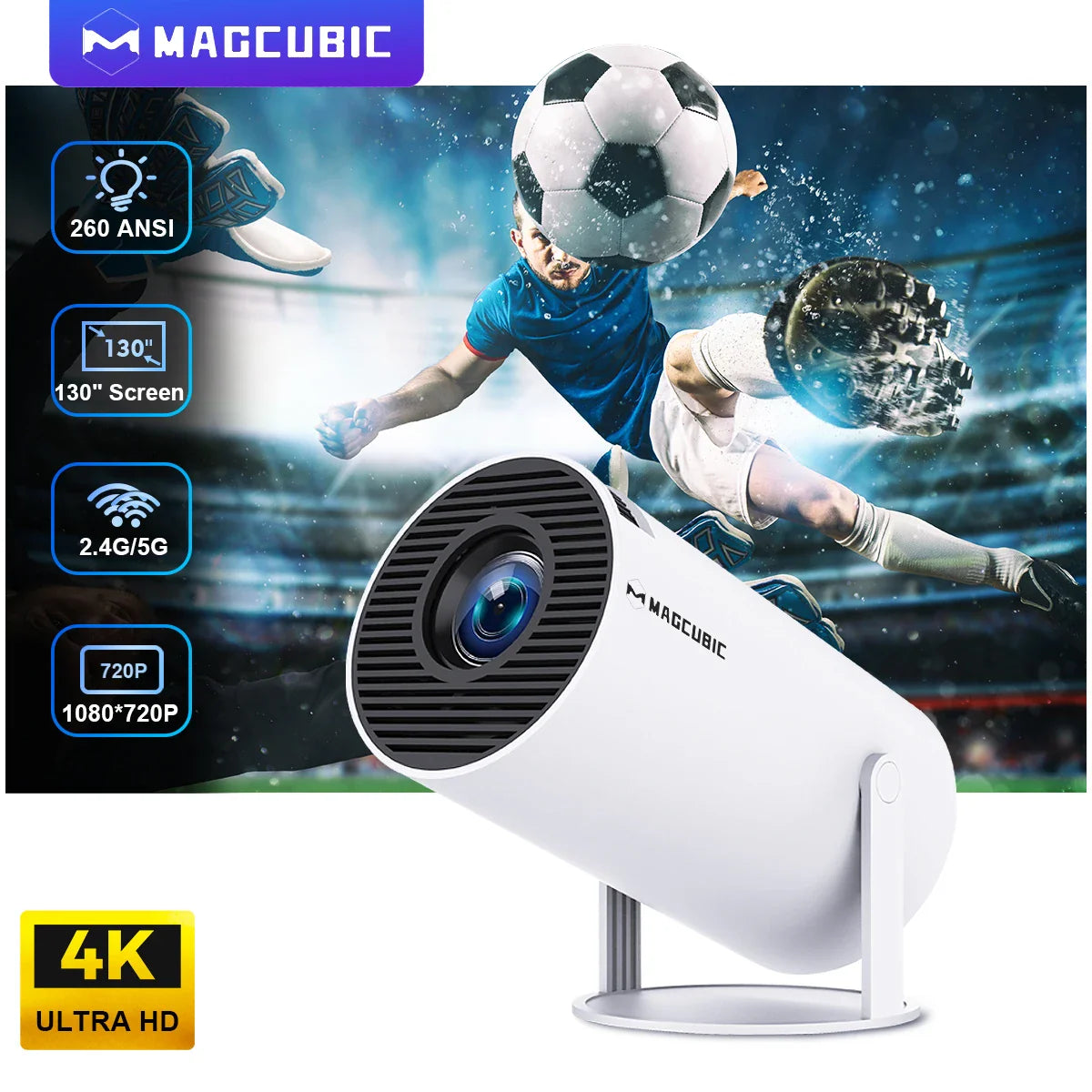 Magcubic Projector (EU connection) (HY300-G color)